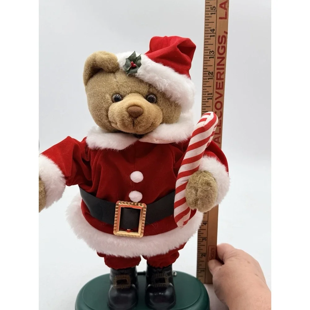 Vintage Avon Animated Plush Christmas Caroling SANTA BEAR: Music Light